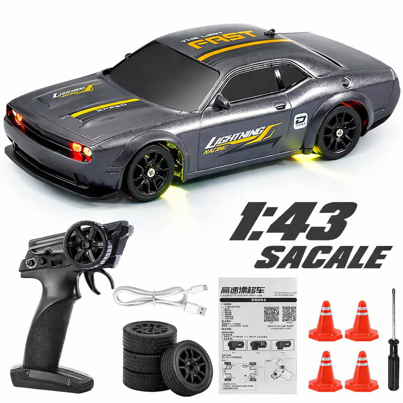 Dodge Challenger-Inspired 1/43 Scale RC Drift Car