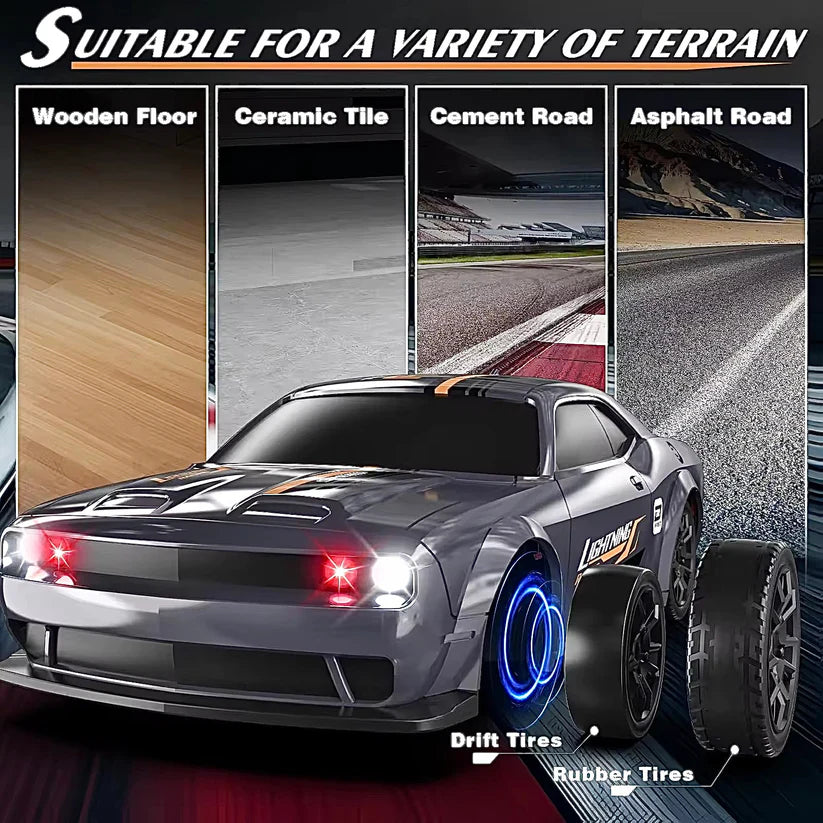 Dodge Challenger-Inspired 1/43 Scale RC Drift Car
